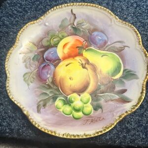 Fruit-Themed Decorative Plate